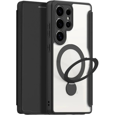 Dux Ducis Samsung S25 Ultra DUX DUCIS SKIN X PRO калъф за поставяне, кожен ефект FLIP, MagSafe, BLACK GP-165972 (GP-165972)