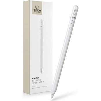 Tech-Protect Tech-Protect Digital Magnetic Stylus Pen 3 стилус писалка за iPad, с магнит, бял (THP2945)