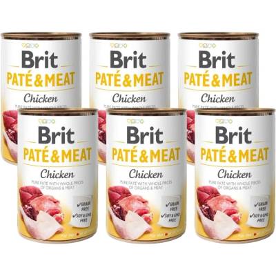 Brit Брит пате и месо от пиле 6x400г