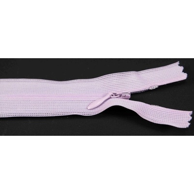Nedeliteľný skrytý zips (3mm) rôzne farby - dĺžka 18 cm - 60 cm 45 cm Fialová