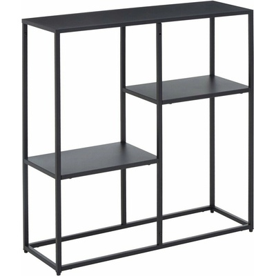 Premier Housewares Čierny oceľový regál 80x81x26 cm Acero