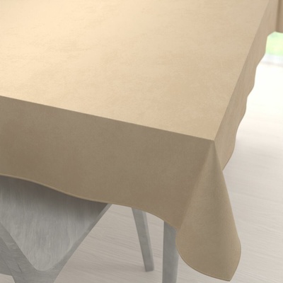 Biante Veľký zamatový obdĺžnikový obrus Velvet Premium SVP-045 Kávovo béžový 240x280 cm