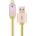 DEVIA Кабел Devia Neo, USB A(м) към Lighting(м), 1m, златен