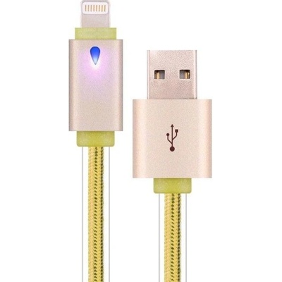 DEVIA Кабел Devia Neo, USB A(м) към Lighting(м), 1m, златен