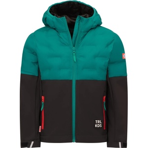 TROLLKIDS Детско софтшел яке Trollkids Kid's Helgeland Jacket Softshell jacket - Dark Cyan / Black - размер 176 (EU) (703-7235-0121)