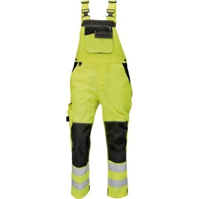 Cerva Knoxfield HI-VIS reflexní kalhoty s laclem žluté