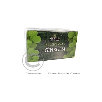 GREŠÍK zelený čaj S GINKGO 20 x 1,5 g