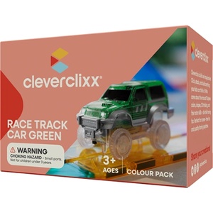 Cleverclixx Магнитна състезателна писта - Зелена количка - 1 бр (CLEVER_CC-1022)