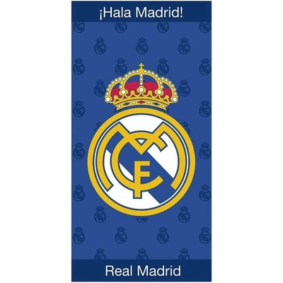 BrandMac futbalová osuška FC Real Madrid motív Crest Navy 70 x 140 cm