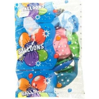 Balónky 30 cm mix barev s hvězdami