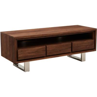 Premier Housewares Маса за телевизор от масивна акация в тъмно естествен цвят 140x52x50 cm Simla - Premier Housewares (5528448)