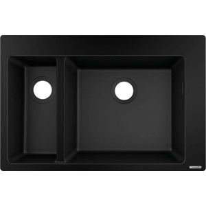Hansgrohe - Вградена гранитна мивка S510-F635, графитно черна 43315170 (43315170) Мивка за вграждане
