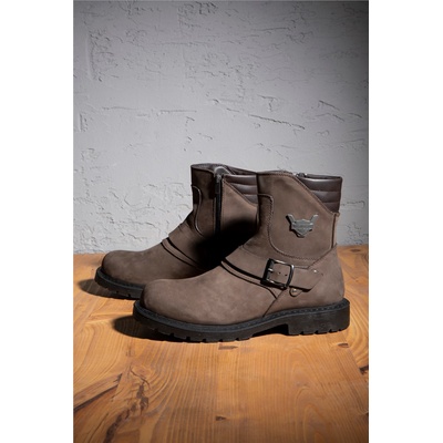 Ducavelli Мъжки боти от естествена кожа - Тъмнокафяви #363749 (363749_Тъмно кафяв)