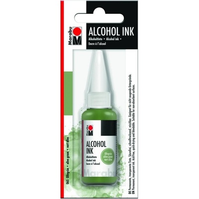 Marabu Alkoholový inkoust/olivově zelený 20 ml