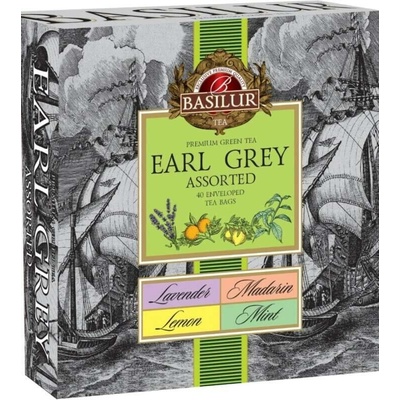 Basilur Earl Grey Assorted 40 gastro sáčků