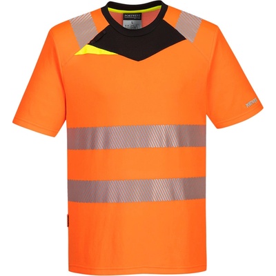 Portwest DX413 DX4 Hi Vis Reflexné tričko oranžová/čierna
