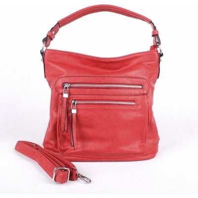 Romina & Co Středně velká kabelka na rameno i crossbody D177/20 červená