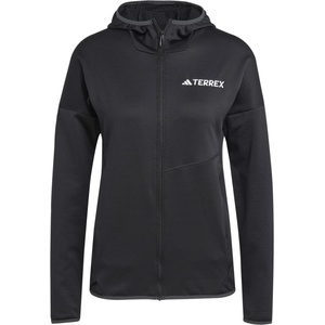adidas Terrex Дамско поларено яке Adidas terrex Women's Xploric Light Fleece Hooded Jacket Fleece jacket - Black - размер XS (105-6001-0111)