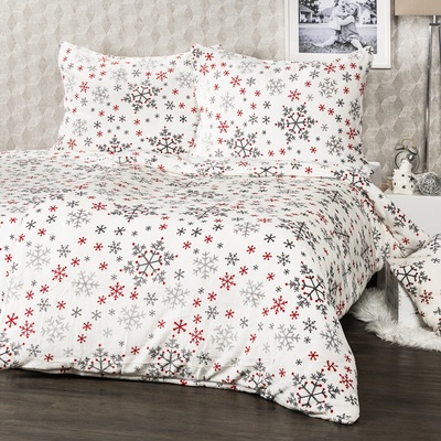 4Home obliečky mikroflanel Snowflakes 140x220 70x90