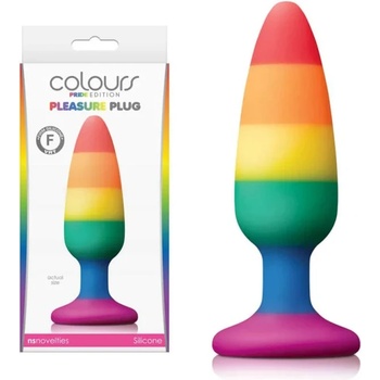 Анален плъг в среден размер, цветна версия 13, 3см. - Pride Edition Rainbow (NSTOYS0790)