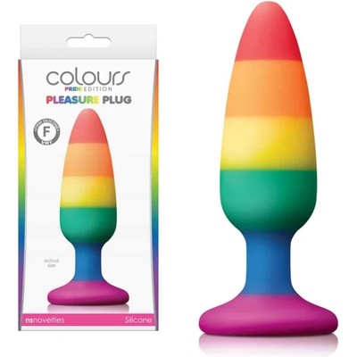 Анален плъг в среден размер, цветна версия 13, 3см. - Pride Edition Rainbow (NSTOYS0790)
