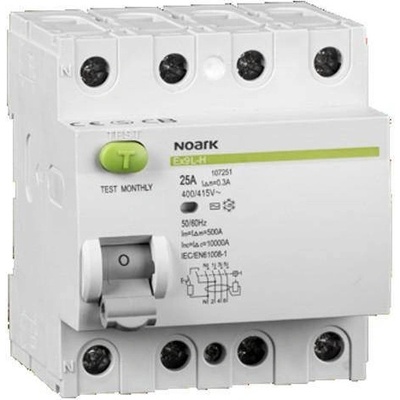 Noark 4P 25A AC 30mA Ex9L-N 108331