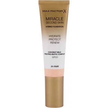 Max Factor Miracle Second Skin hydratačný krémový make-up SPF20 07 Neutral Medium 30 ml