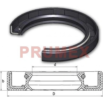 Gufero 19x35x8 NBR-WAS Dichtomatik