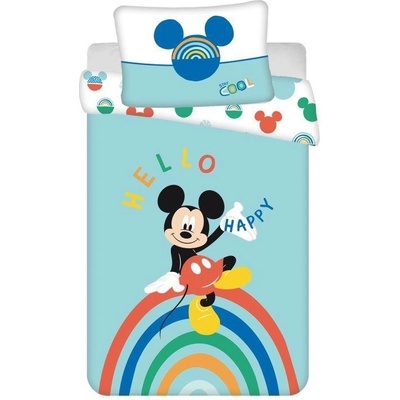 Jerry Fabrics obliečky Mickey Rainbow 100721 100 x 135 cm 40 x 60 cm