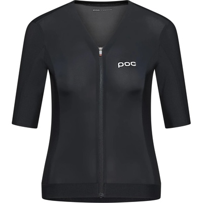 POC Дамска фланелка с къс ръкав за колоездене POC Women's Raceday S/S Jersey Cycling jersey - Uranium Black (156-3068-0314)