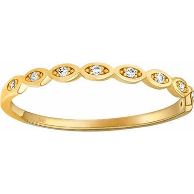 SILVEGO Zlatý prsten Celestia ze žlutého zlata s Brilliance Zirconia FNNNX19RGY