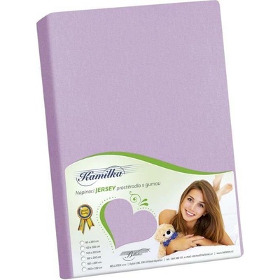 veratex Prostěradlo jersey fialové 160x200