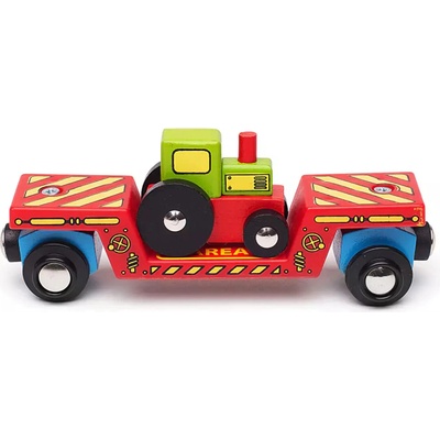 Bigjigs Rail Vagon s traktorem 2 koleje