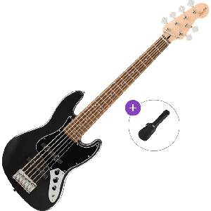 Squier Affinity Series Jazz Bass VI LRL Basic SET Black Metallic 6-струнна бас китара