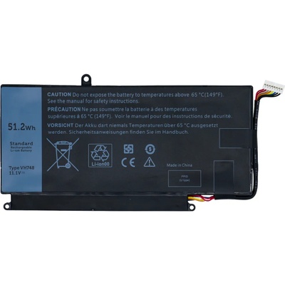 Hosowell VH748 батерия за лаптоп Dell, 6 клетки, 11.1V, 51Wh (D-BS-0088)