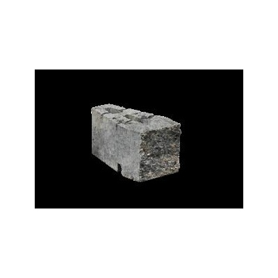 GEOSTONE miniFLAT 1/6 štípaný Bílá natur-černá C8