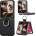 Motorola Razr 60 Ultra 5G Удароустойчив Litchi Texture/ Ring Holder Калъф и Протектор
