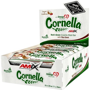AMIX Cornella Musli Bar [25 x 50 грама] Шоколад с кокос и червени боровинки