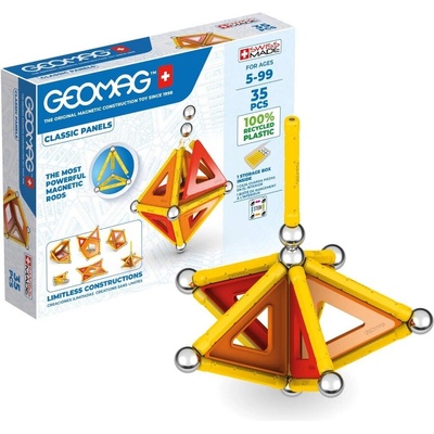 Geomag Магнитен конструктор, Geomag, Classic Panels, 35 части