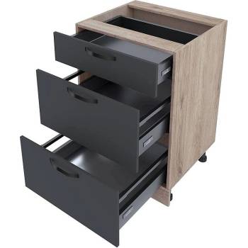 ИРИМ Долен кухненски шкаф Сити АРФ-Карбон мат-11-54 60 см