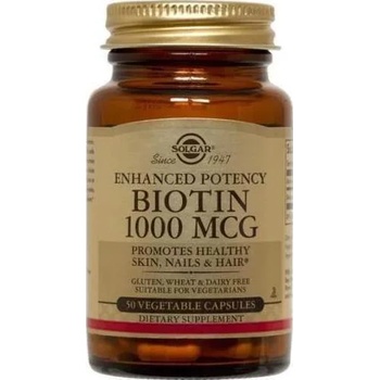 Solgar Хранителна добавка Витамин Б 7 / БИОТИН / , Solgar Biotin 1000ug 50vegetable caps