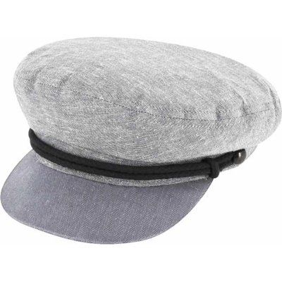 Fiebig Headwear since 1903 Námořnická kapitánka Riders Cap Cotton šedá