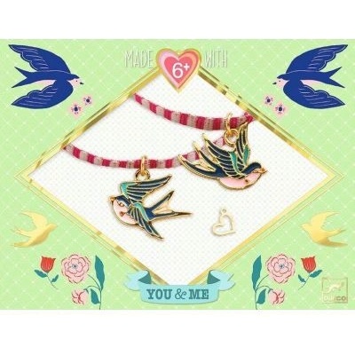 DJECO - Творчески комплект - Направи си гривна - Птици (DJ00011)
