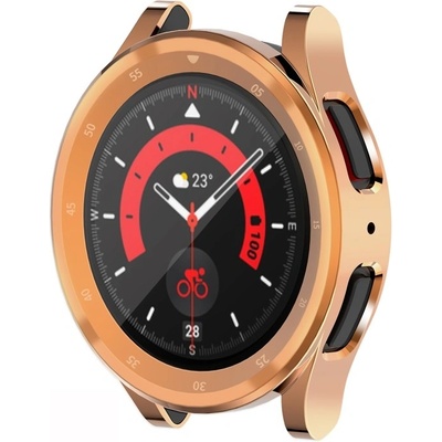 VSETKONAMOBIL 64807 TPU FULL COVER Kryt pre Samsung Galaxy Watch5 Pro 45mm ROSE GOLD