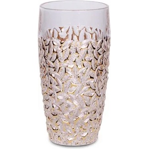 Bohemia 1845 Чаша за вода Bohemia 1845 Nicolette Golden Marble 430ml, 6 броя (1001321) - topmall
