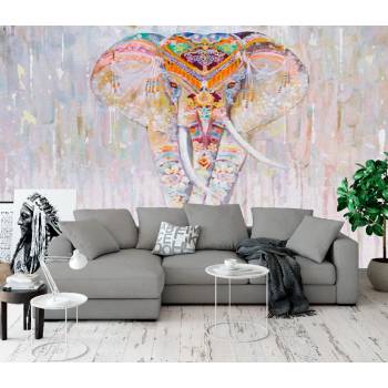 Image 1 of Art gift Фототапет шарен слон