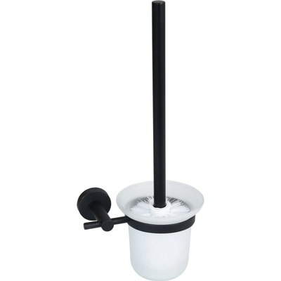 Bisk WC kartáč For You výška 37 cm matné tvrzené sklo a ocel