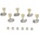 Gotoh SD90 MG SL 3L/3R N Nickel Тунинг част за китара (SD90 MG SL 3L/3R N)