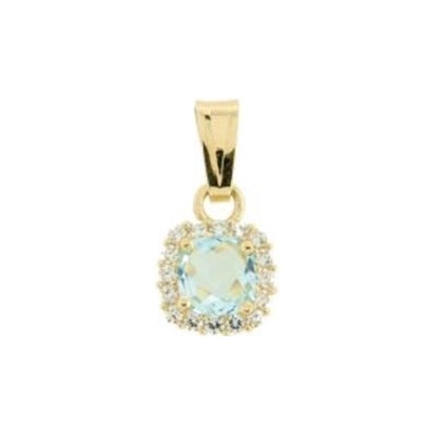 Lillian Vassago Zlatý přívěsek s topazem a zirkony LLV31 GP060YT