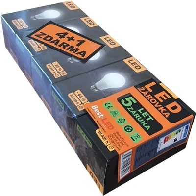 Best-Led BE27-9-W-5pack, WW, Teplá biela